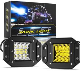 16 LED-werklamp 48W waterdichte spot off-road rijden werklampen voor vrachtwagen auto ATV SUV ATV UAZ Moto