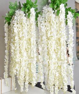 Fleurs artificielles en soie de 16 mètres, décorations de vigne de glycine en rotin, décorations d'arrière-plan de mariage, fournitures de fête 4252350