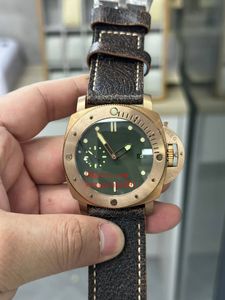 16 modèles de montres pour hommes 47mm P 382 P 441, lunette en cuivre, cadran vert, mouvement asiatique, mécanique et automatique