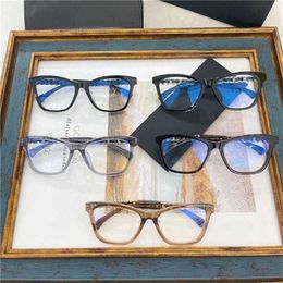 16% de réduction sur les lunettes de soleil Nouveau miroir plat à jambe carrée Fried Dough Twists de haute qualité de Xiaoxiangjia est le même que les lunettes à monture à la mode 3429