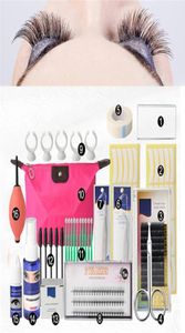 16 PCS False wimperverlengingstools Set Makeup Tools Kits Professionele individuele oogwikkels Granspingkit Set Bag7775445