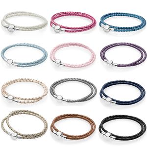 16 PDB SL haute qualité 925 en argent sterling série mode bracelet à bricoler soi-même adapté pour perle charme femme bracelet bijoux cadeau