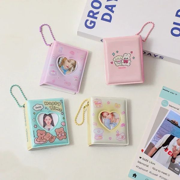 16 poches Kawaii Photocard Binder Mini Kpop Photocard Holder Albums Idol Picture Photo Album Self Adhesive Ins Collect Books