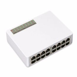 16 puertos Fast Ethernet LAN RJ45 Vlan 10 100 Mbps conmutador de red conmutador Hub escritorio PC225D