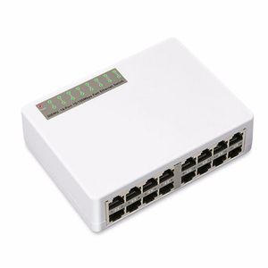 16 Ports Fast Ethernet LAN RJ45 Vlan 10 100Mbps Network Switch Switcher Hub Desktop PC262H