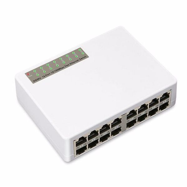 16 puertos Fast Ethernet LAN RJ45 Vlan 10 100 Mbps conmutador de red concentrador de escritorio PC274e