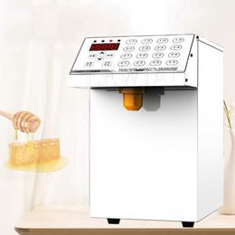 16 Kwantitatieve fructose machine 8l siroop Fructose Dispenser voor bubble -thee Boba Tea Shop Roestvrij staaluitgang 220V