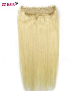 16"-28" One Piece Set 160g 100% Brazilian Remy Clip-in Human Hair Extensions 5 Clips Natural Straight