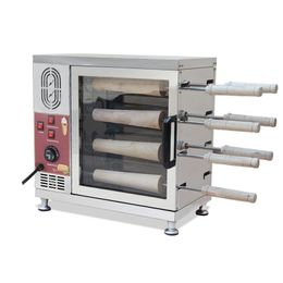 Machine à pain commerciale à 16 rouleaux Four à gâteau de cheminée électrique Kurtos Kalacs Grill Roll Maker Machine