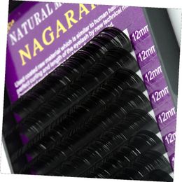 16 filas 6 cajas c d curly suave y cómoda extensiones de pestañas pestañas individuales