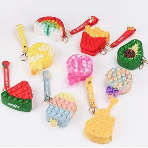16 Stijl Food Coin Portemonnee Portemonnee Fidget Speelgoed Sensory Speelgoed Verlichten Autism Kawaii Antistress Bag