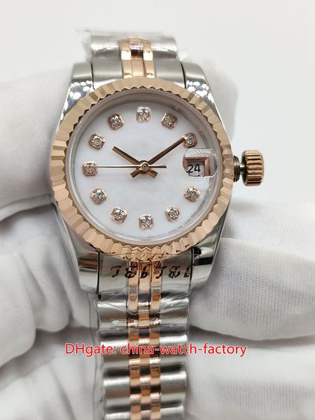 16 Style Haute Qualité Dames Montre Mode 26mm Cadran Diamant Verre Saphir Garantie Montres Or 18 Carats Asie 2813 Mouvement Mécanique Automatique Montres-bracelets pour femmes