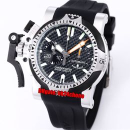 16 style montres de haute qualité Chronofighter Diver main gauche chronographe à quartz montre pour homme cadran noir bracelet en caoutchouc pour hommes montres-bracelets de sport