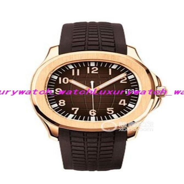 16 estilo Wall Wallwatch Watch Watch Men Black 5167a-001 Dial de oro Rose Skeleton Rubber Band Transparent Back Men Watch 1809