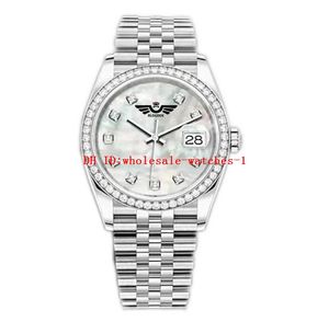 16 -stijl herenhorloges 41 mm 36 mm 278381 PEAST KUIL WATCH AUTOMATISCHE MECHANISCHE VERWEGING Heren Diamant Bezel Roestvrij staal Luminous Pols Designer horloges