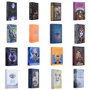 16 Estilos Juegos de Tarots Witch Rider Smith Waite Shadowscapes Wild Tarot Deck Juego de cartas con caja colorida Versión en inglés