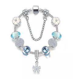 16 à 21 cm bracelet à breloques en cristal bleu clair breloques de cerise orientale perles adaptées à la chaîne de bracelet accessoires de bricolage bijoux comme cadeau de Saint-Valentin avec boîte ou sac en nylon5254978
