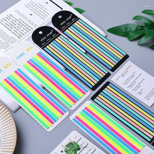 160-300Sheets Rainbow Color Index Memo Pad Tabs Flags Sticky Notes Paper Sticker Notepad Bookmark School Office Supplies