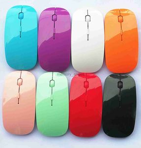 Souris d'ordinateur optique sans fil USB 1600 DPI, récepteur 2.4G, souris Super mince pour PC portable HKD230825