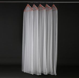 160cm 180cm robe de mariée transparente housse anti-poussière sac doux tulle vêtement sacs robe de mariée résistant aux rayures filet fil-sacs 50pcs SN767