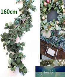 160 cm Eucalyptus artificiel Garland suspendu au rotin vert greenery willow table table centres de table de fête El Cafe Decor New1144474