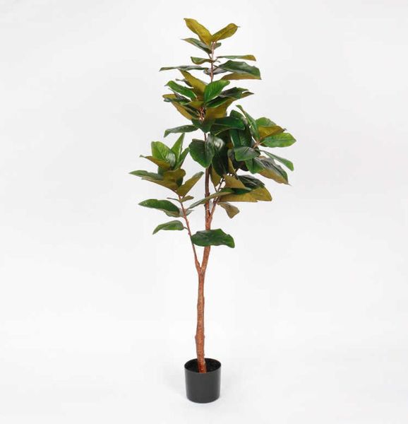 160 cm décoration de la maison feuille de Magnolia Pot bonsaï artificiel bonsaï arbre 9874043