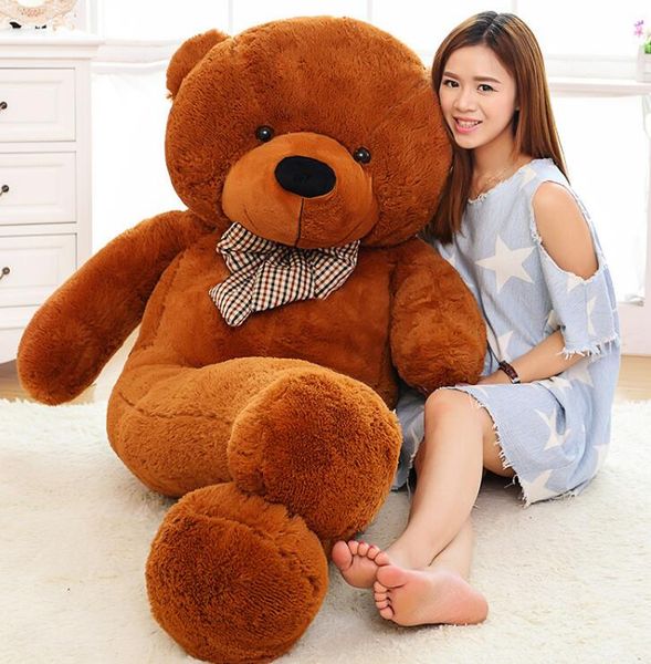 Oso de peluche gigante grande de 160CM, animales grandes, muñecos para bebés, oso de peluche de tamaño real, juguete para regalo para niñas