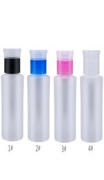 160 ml pomp dispenser fles nagellak remover reinigingsmiddel dispenser nail art tool 2 kleuren plastic vloeibare container met flip top4972100