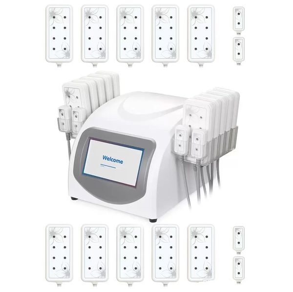 160mw Diode Minceur Machine Lipo Laser LLLT Graisse Brûlante Anti-Cellulite Corps Sculptant 14 Tampons Poids réduire Beauté Spa