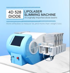 160 MW SLEFMING 12 VADS 4 Golflengte 635 nm 660nm 810nm 980 NM DIODE LIPOLASER BODY SLIMMING MACHINE LASER LASLYSE GEWICHTLOSSEN Cellulitis Removal Apparatuur