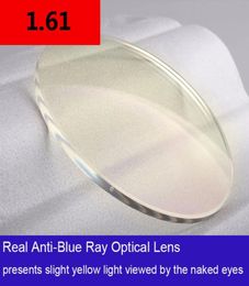 161 Index Asferische optische recept Lens Antiraradiatie Reflectie Blauwe stralen 2 PCS CR39 Myopia -bril Lens2037628