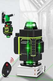 1612 Lijnen 4D Laser niveau Groene lijn Zelfniveau 360 Horizontaal en verticaal Super krachtige laserspiegel Groene bundel Laser Level7571747