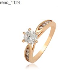 16171 xuping mode bagues en or vente chaude 18 carats plaqué or diamant bagues de mariage bijoux en or anneaux