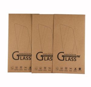 16488 mm Universal Kraft Paper Packaging Retail Box voor iPhone X XS Max XR 8 7 6S Samsung S7 S6 Tempered Glass Screen Protector5134759