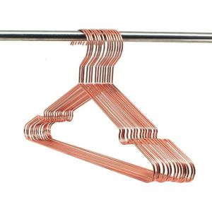 165 rosé goud koperen kledinghangers zware sterke metalen hanger voor opslagdisplay Sling Organisation 240523