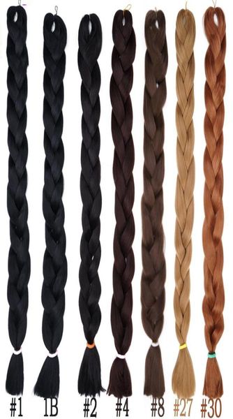 165G Xpressions Tressage Extensions de Cheveux Blond Brun Noir 613 20 Couleurs Pures Crépus Droit Tressage Cheveux Synthétiques Weaves6927168