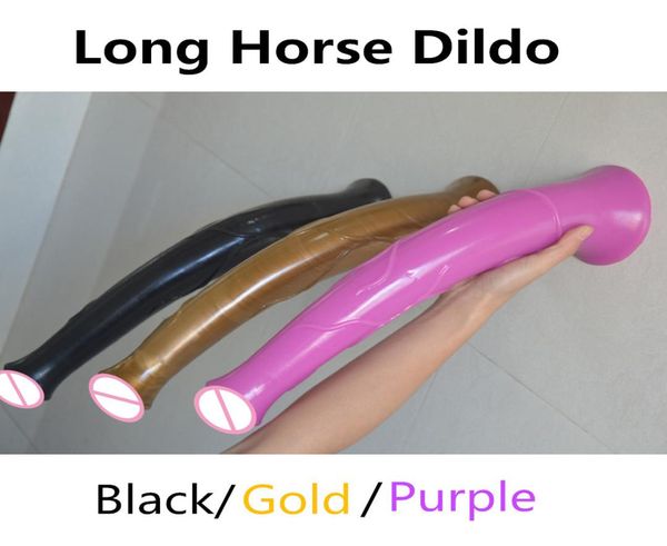 169 pouces énorme gros gode super long godes animal cheval gode jouets sexuels pour femmes gros faux pénis lesbiennes se masturber flirter T200417000510