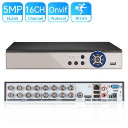 16CH CCTV DVR AHD 5MPN 5in1 AHD TVI CVI CVBS IP-camera Hybride digitale videorecorder Thuisbeveiliging DVR CCTV-systeem XMeye H265 240219