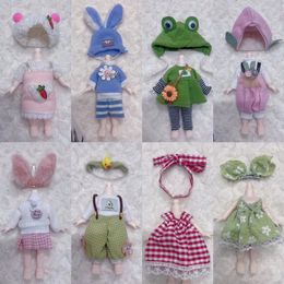 16 cm BJD -popkleding Hoogte -aankleden kan mode rokpak geschenken voor kinderen diy meisjes speelgoed 240516
