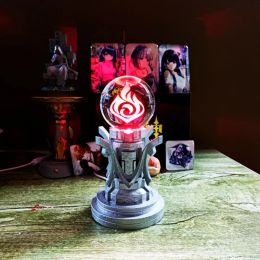 16 cm genhin impact gnosis nachtlichtspel randapparatuur elementair obelisk model crystal hars ball omgeving lichte jongen geschenk speelgoed