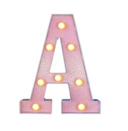 Lettre de l'alphabet lumineuse LED de 16 cm, éclairage économe en énergie, parfait pour la décoration personnalisée de la maison et les affichages d'événements