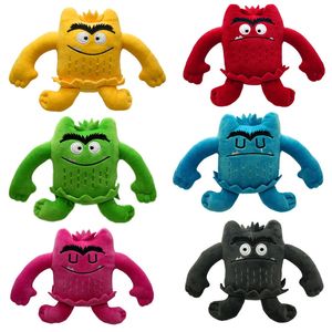 16 cm monster emotie pluche poppen cartoon gevulde poppen speelgoed grappig kleuren knuffeldier speelgoed voor kinderen verjaardag cadeau stofzuigen pack zacht materiaal