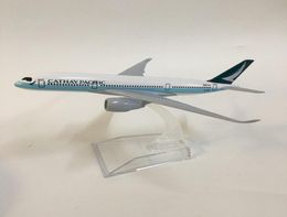 16 cm modèle d'avion modèle d'avion Cathay Pacific A350 avions modèle d'avion jouet 1400 métal moulé sous pression Airbus A350 avions jouets LJ2006373672