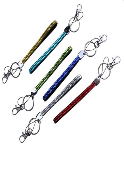 16 cm Corto largo de rinaba Bling Rainbow Store Cuerpo de cuello de cristal Diamante LANYARD LARGO CON CONJUNTO LARGO LARGO CON CLAVE Y CLIP ID DE ID DE ID