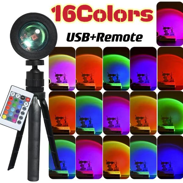 16 couleurs plus récent astronaute ciel étoilé projecteur lampe RGB lumière romantique galaxie étoile USB charge atmosphère lampe enfants chambre décor garçon jouets avec télécommande profitez de la vie!