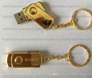Clé USB SONY 16 go/32 go/64 go/128 go/256 go/rotation en acier inoxydable clé USB capacité réelle/clé mémoire USB 2.0 de haute qualité