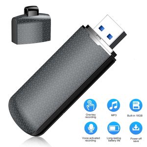 16 GB digitale spraakgestuurd met afspelen - Verbeterde kleine tape voor lezingen, vergaderingen, interviews, mini-audiorecorder USB-opladen,