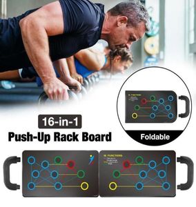 Rack de planche à pompe 16in1 avec poignée de fitness Puspup Body Body Stands pour les outils d'exercice de gym9363828