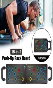 Rack de planche à pompe 16in1 avec handle de fitness Puspup Body Body pour les outils d'exercice de gym3643952