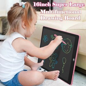 16 inch Kinderen Magic Schoolbord LCD Tekening Tablet Speelgoed Voor Meisjes Geschenken Digitale Notebook Big Size Message Board Schrijfblok 240124